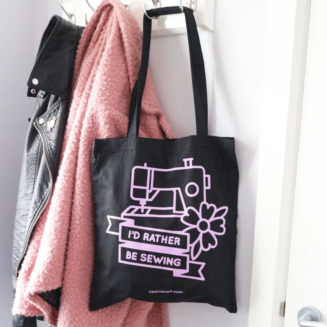 'I'd Rather Be Sewing' Tote Bag