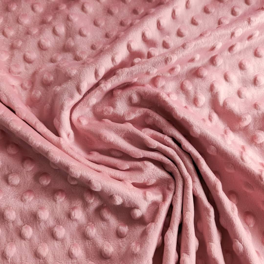 Blush pink dimple fleece