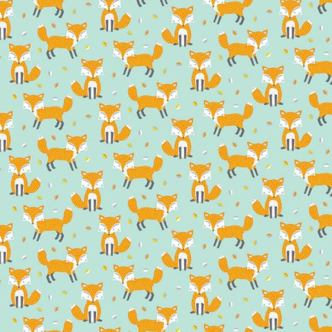 Foxes - 100% cotton - Woodland friends- Nutex