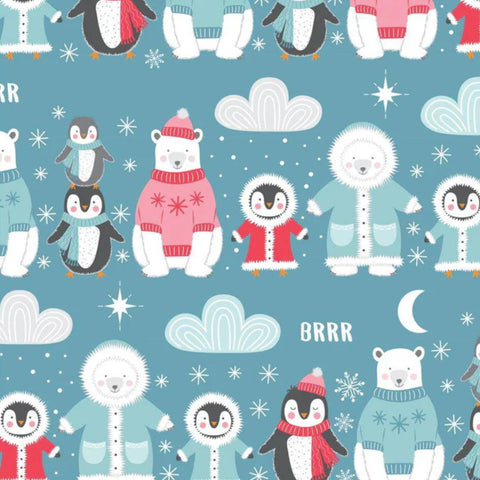 Brr It's Cold - Polar Pals - 100% cotton - Craft Cotton Co