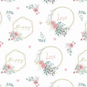 Decorative Hoops - 100% cotton - Love and Romance collection - Craft Cotton Co