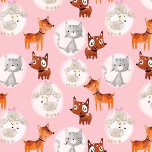 Pretty cats and dogs - 100% cotton - Girls Day Out - Craft Cotton Co