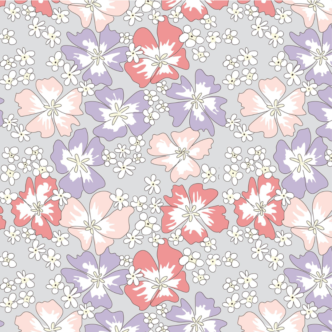 Wild Violets - 100% organic cotton - Craft Cotton co - Petal & Pip by The Crafty Lass