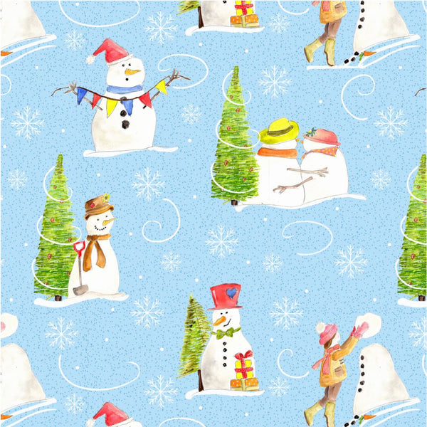 Snowman - 100% cotton - Craft Cotton Co - Debbie Shore - Christmas Traditions