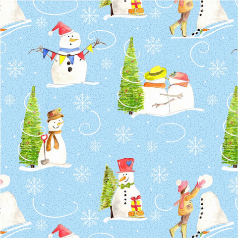 Snowman - 100% cotton - Craft Cotton Co - Debbie Shore - Christmas Traditions