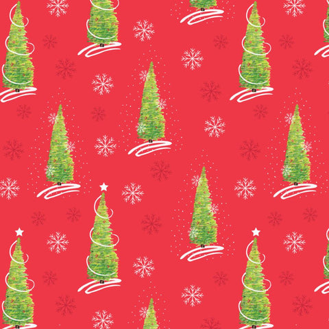 Trees - 100% cotton - Craft Cotton Co - Debbie Shore - Christmas Traditions