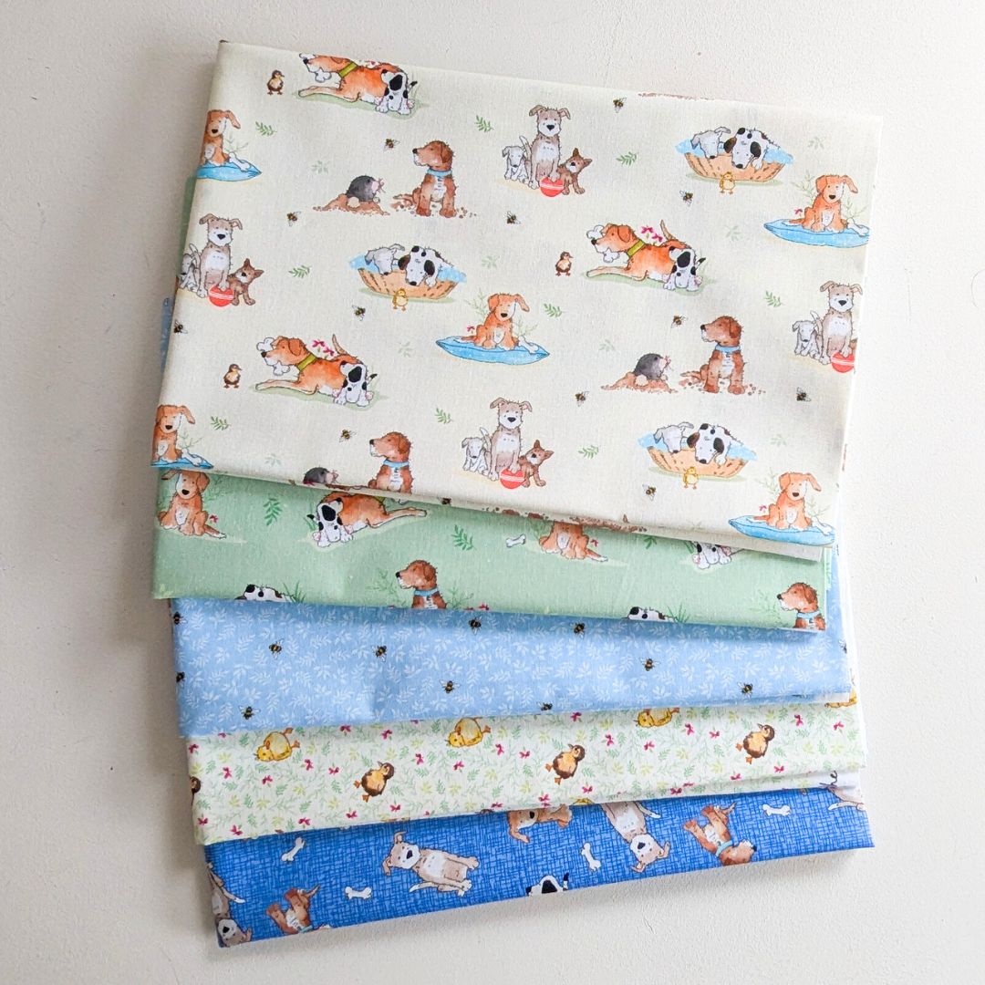 A Dog's Life half metre bundle - 100% cotton - Craft Cotton Co - A Dog's Life by Susan Wheeler