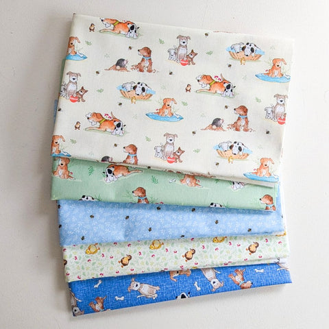 A Dog's Life half metre bundle - 100% cotton - Craft Cotton Co - A Dog's Life by Susan Wheeler