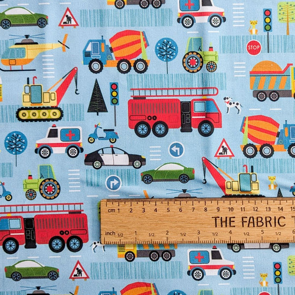 Around the Town Blue - 100% cotton - Around the Town - Nutex