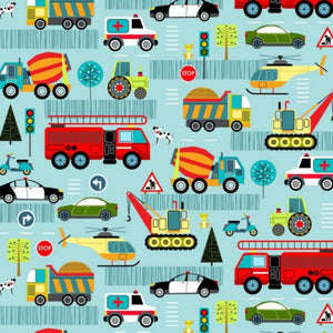 Around the Town Blue - 100% cotton - Around the Town - Nutex