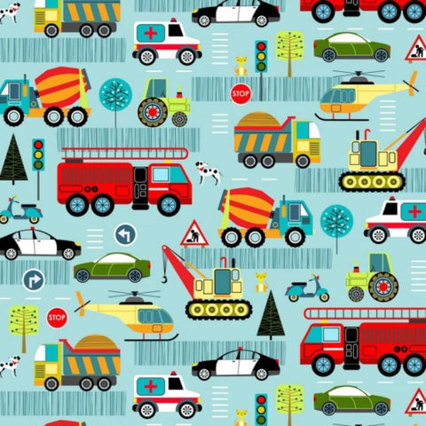 Around the Town Blue - 100% cotton - Around the Town - Nutex