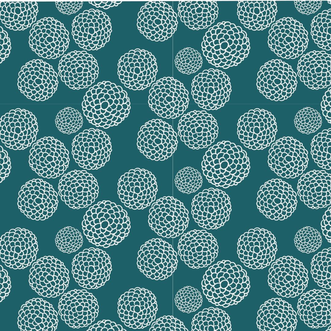 Ball Dahlia Jade - 100% cotton - Craft Cotton Co - Lilycraft Light by Savanna Rawson