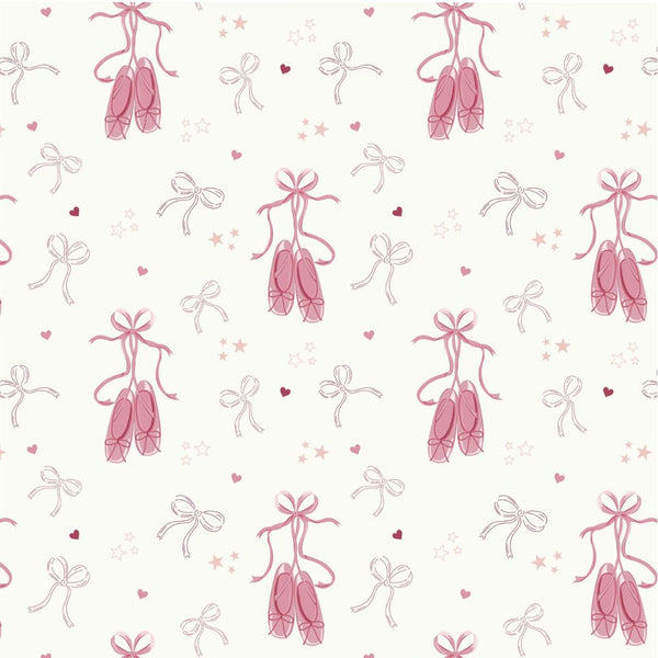Ballet Slippers - 100% cotton - Craft Cotton Co - Bows & Ballet by The Crafty Pie