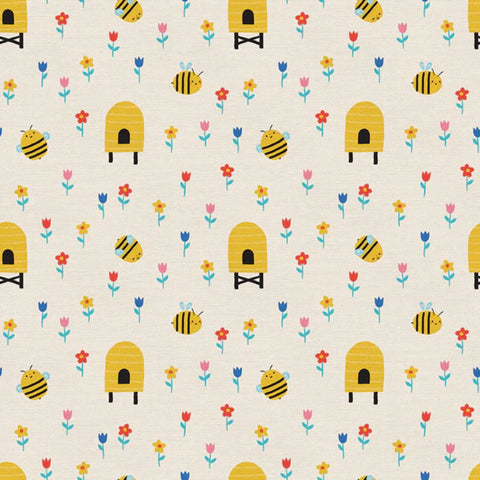 Bee Hive - 100% cotton - Paintbrush Studio Fabrics - Bee Mine