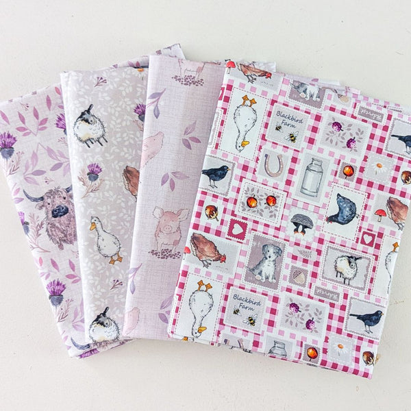 Blackbird Farm half metre bundle - 100% cotton - Craft Cotton Co - Blackbird Farm by Susan Wheeler