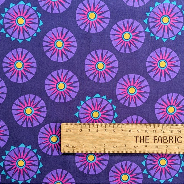 Block Purple - 100% cotton - Love from Beth