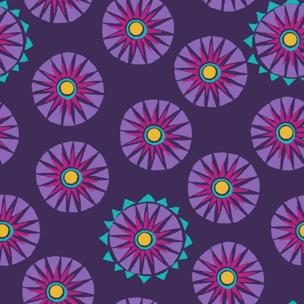 Block Purple - 100% cotton - Love from Beth