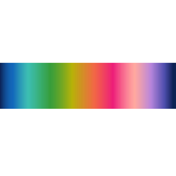 Bright rainbow ombre - 100% cotton - Lewis & Irene - Omnificent Ombres