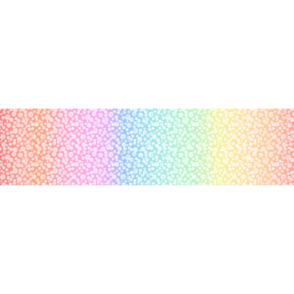 Bumbleberries pastel rainbow ombre - 100% cotton - Lewis & Irene - Omnificent Ombres