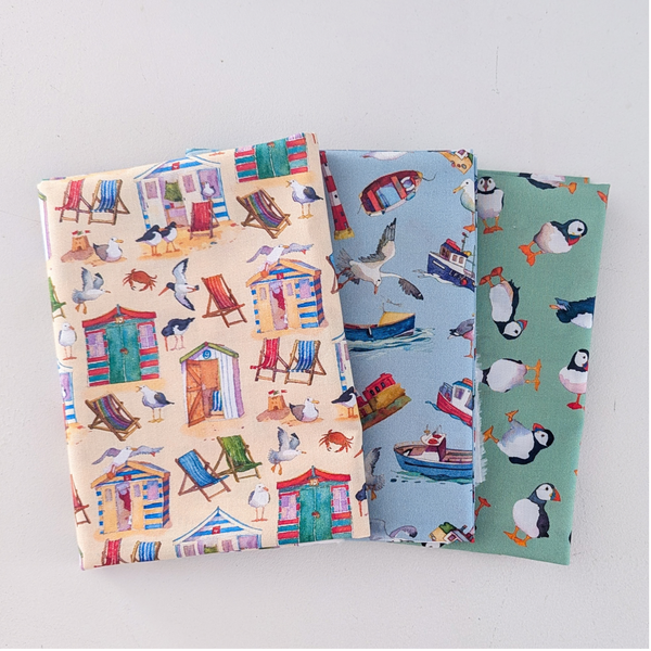 Coastal by Emma Ball 100% cotton fabric collection