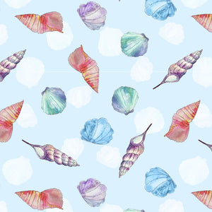 Collecting Shells - 100% organic cotton - Make + Believe - A Day at the Sea by Debbie Shore