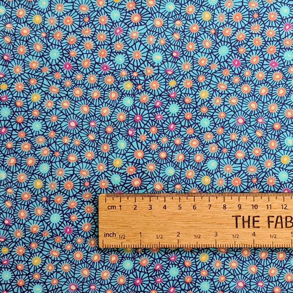 Coral Aqua - 100% cotton - Love from Beth