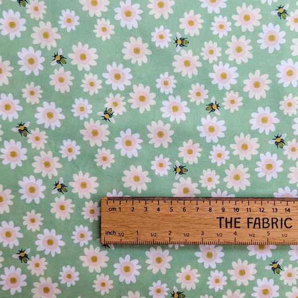 Daisy Delight - 100% cotton - 3 Wishes - Forest Life by Lisa Perry
