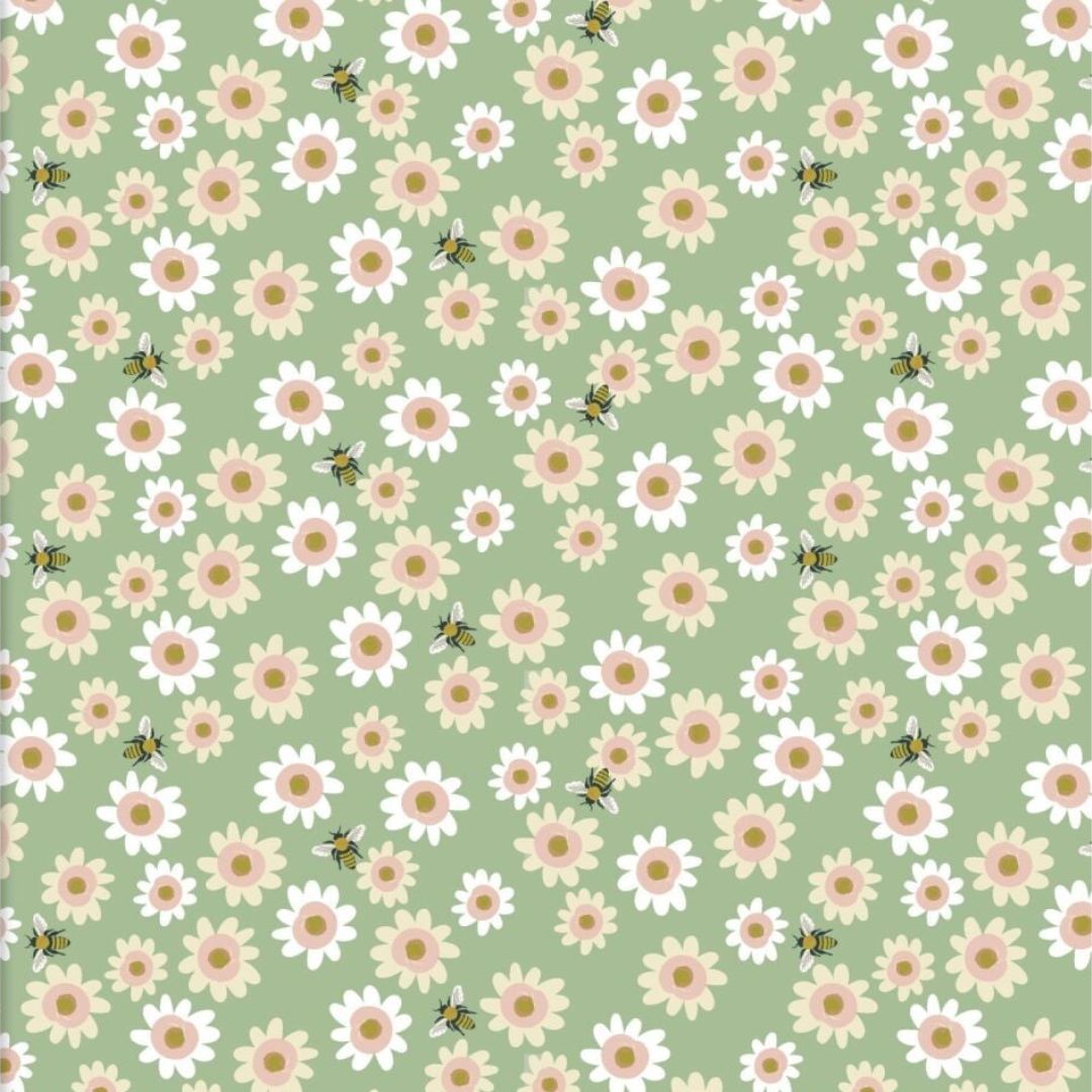Daisy Delight - 100% cotton - 3 Wishes - Forest Life by Lisa Perry