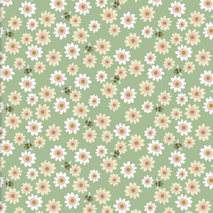 Daisy Delight - 100% cotton - 3 Wishes - Forest Life by Lisa Perry
