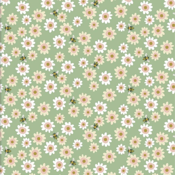 Daisy Delight - 100% cotton - 3 Wishes - Forest Life by Lisa Perry