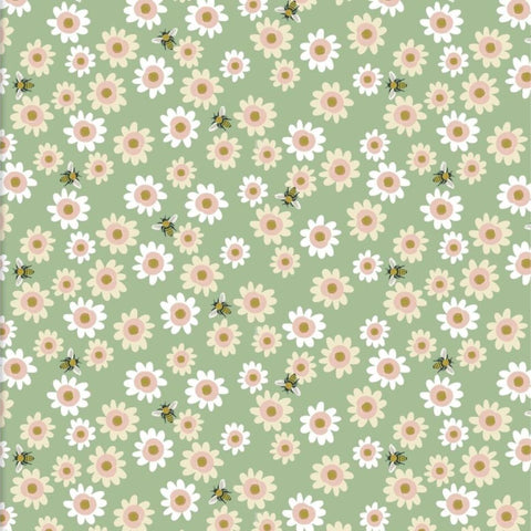 Daisy Delight - 100% cotton - 3 Wishes - Forest Life by Lisa Perry