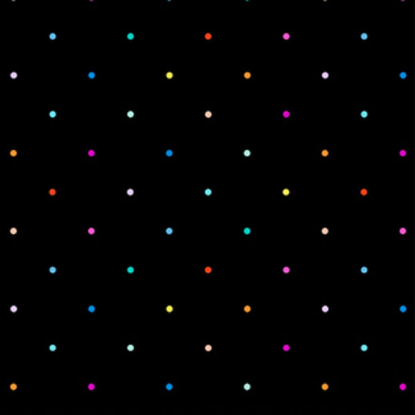 Ditsy Spots Black Multi - 100% cotton - Figo Fabrics - Dusk by Ghazal Razave