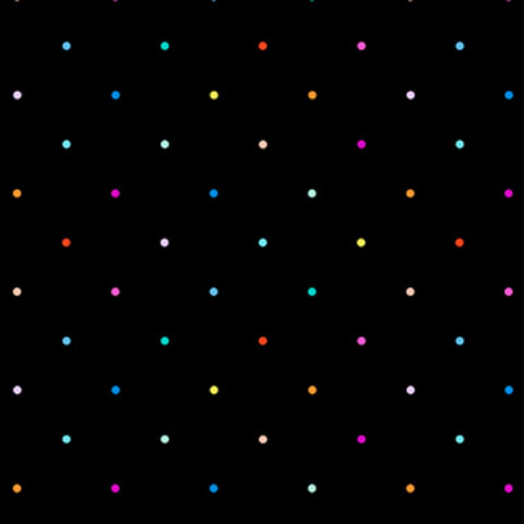 Ditsy Spots Black Multi - 100% cotton - Figo Fabrics - Dusk by Ghazal Razave