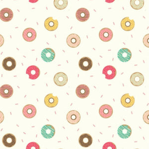 Doughnuts on cream - 100% cotton - Lewis & Irene - Small Things Sweet