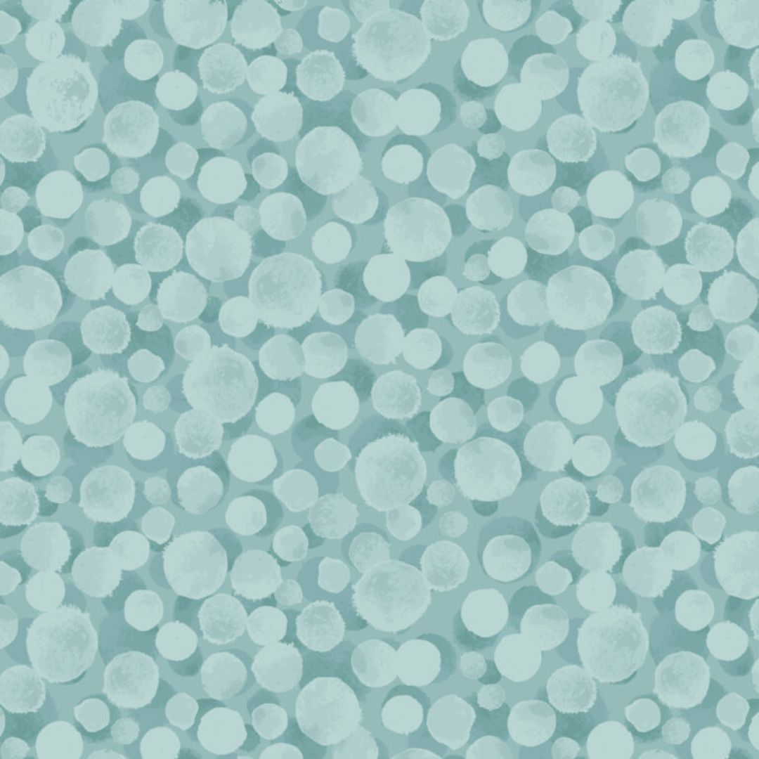 Bumbleberries Duck Egg - BBS10 - 100% cotton - Lewis & Irene - Bumbleberries Seasonal AW25