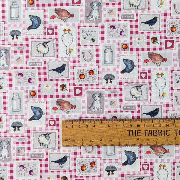 Blackbird Farm half metre bundle - 100% cotton - Craft Cotton Co - Blackbird Farm by Susan Wheeler