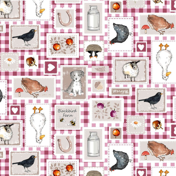 Farm Patch - 100% cotton - Craft Cotton Co - Blackbird Farm by Susan Wheeler
