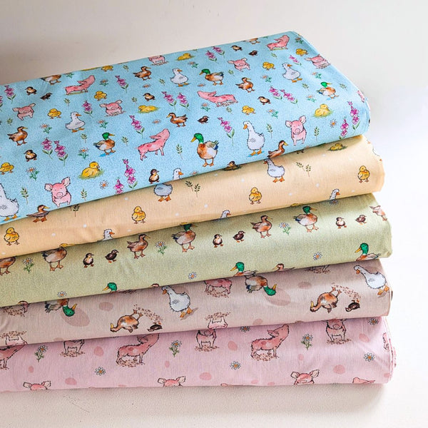Down on the Farm - 100% cotton - Craft Cotton Co - Farmyard Friends by Susan Wheeler