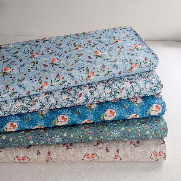 Pine Pair - 100% cotton - Craft Cotton Co - Feathered Foliage by Susan Wheeler