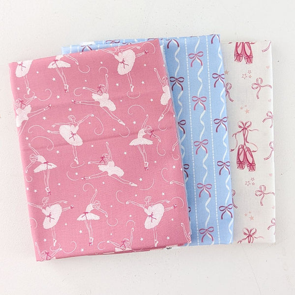 Bows & Ballet half metre bundle - 100% cotton - Craft Cotton Co - Bows & Ballet by The Crafty Pie