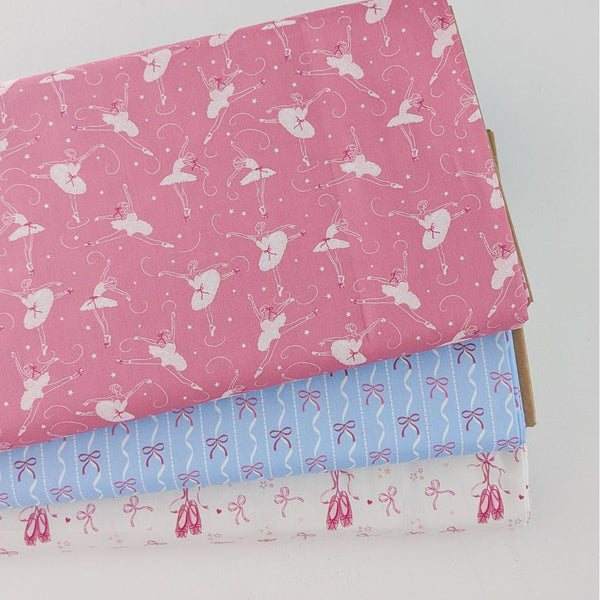 Bows & Ballet half metre bundle - 100% cotton - Craft Cotton Co - Bows & Ballet by The Crafty Pie
