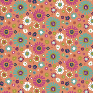 Geo Floral - 100% cotton - 3 Wishes - Living Wild by Lisa Perry