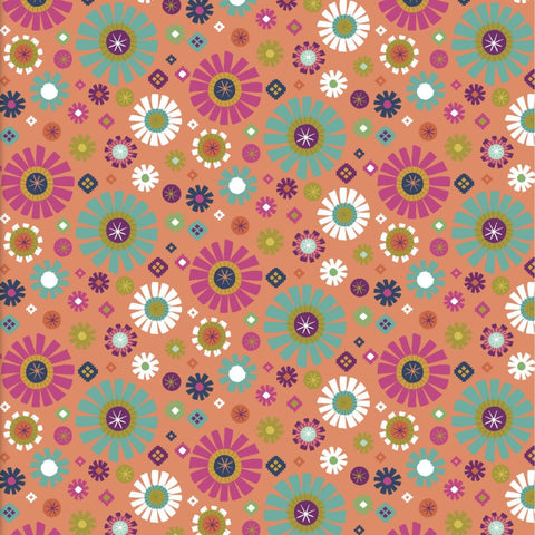 Geo Floral - 100% cotton - 3 Wishes - Living Wild by Lisa Perry