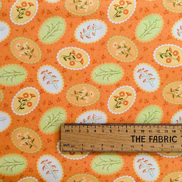 Golden Stamps - 100% organic cotton - Craft Cotton Co - Cottage Bliss by Alexandra Holt