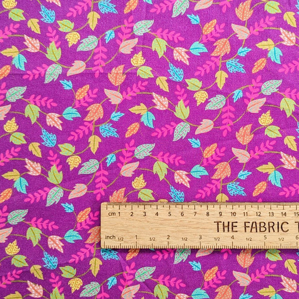 Leaf Vines - 100% cotton - 3 Wishes - Living Wild by Lisa Perry