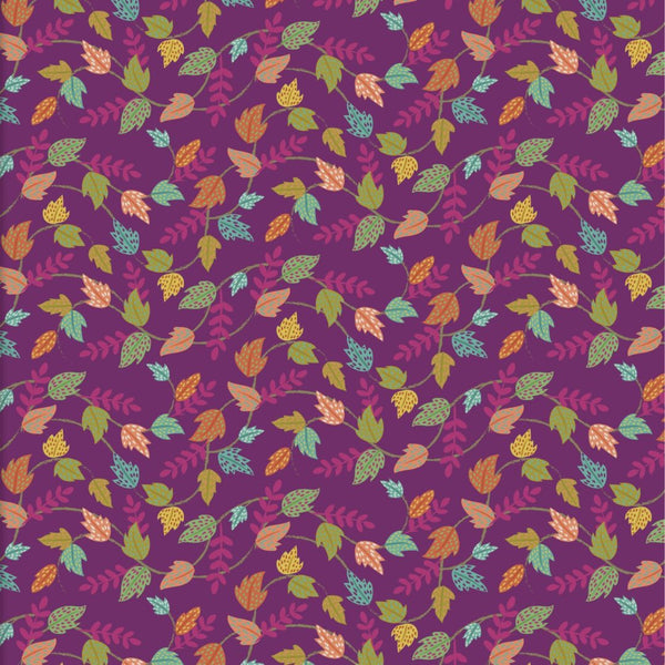 Leaf Vines - 100% cotton - 3 Wishes - Living Wild by Lisa Perry