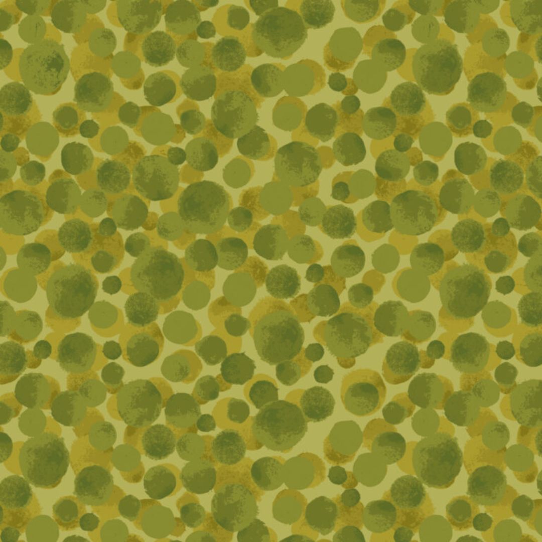Bumbleberries Leafy Green - BBS6 - 100% cotton - Lewis & Irene - Bumbleberries Seasonal AW25