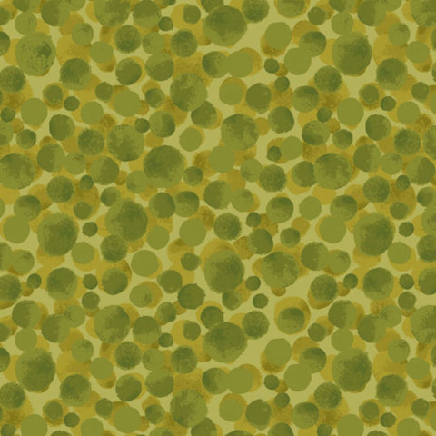 Bumbleberries Leafy Green - BBS6 - 100% cotton - Lewis & Irene - Bumbleberries Seasonal AW25