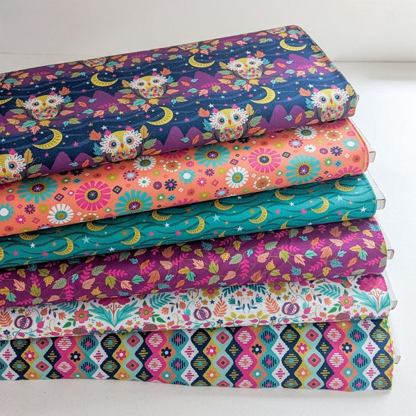 Leaf Vines - 100% cotton - 3 Wishes - Living Wild by Lisa Perry