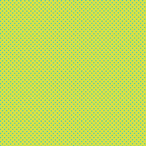 Turquoise on Lime - Spot on - 100% cotton - Makower